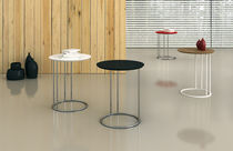 Moderner Beistelltisch / Holz / rund
