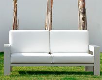 Modernes Sofa / für Garten / weiß / Stoff