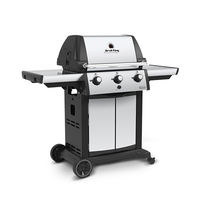 Gas-Gartengrill / auf Rollen / Porzellan...