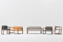 Modernes Sofa / aus Buche / aus Nussbaum...