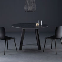 Moderner Tisch / Glas / Laminat / Feinsteinzeug