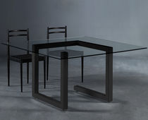 Moderner Tisch / Glas / Feinsteinzeug /...