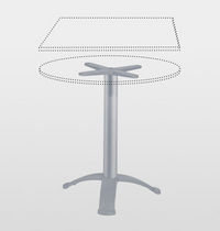 Aluminium-Fußgestell / modern / Objektmöbel
