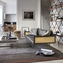 Modernes Sofa / Außenbereich / Stoff / Leder