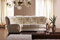 Ecksofa / Bett / klassisch / Leder