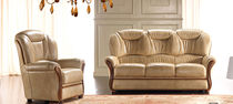 Bettsofa / klassisch / Leder / 3 Plätze