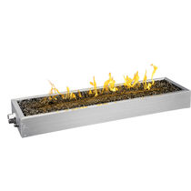 Garten-Feuerstelle / Gas / Edelstahl / modern