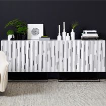Modernes Sideboard / Holz / Stahl