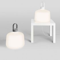 Tischlampe / modern / Aluminium / Halogen