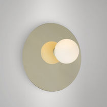Moderne Wandleuchte / poliertes Messing...