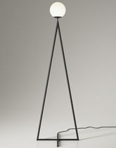 Stehleuchte / modern / Messing / Glas