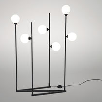 Stehleuchte / modern / Metall / Glas