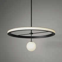 Hängelampe / Metall / Glas / modern