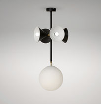 Hängelampe / Metall / Glas / modern