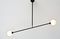 Hängelampe / modern / Metall / Glas