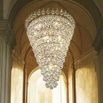 Stillüster / Kristall / Metall / mit Glühlampe