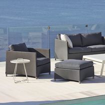 Moderner Sessel / Stoff / Aluminium / mit...