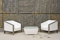 Moderner Couchtisch / Hartglas / rotationsgesintertes...