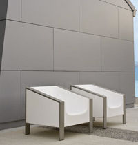 Moderner Sessel / Polyethylen / Garten