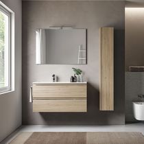 Moderner Badezimmer-Schrank / Holz / wandmontiert...