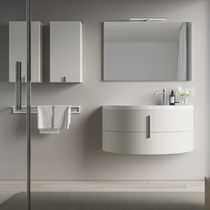 Moderner Badezimmer-Schrank / Holz / wandmontiert...