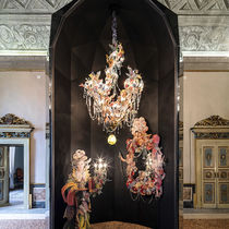 Barock-Lüster / geblasenes Glas