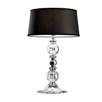 Tischlampe / klassisch / Metall / Kristall
