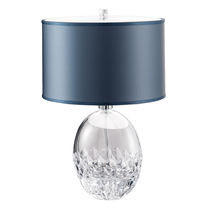Tischlampe / klassisch / Metall / Kristall