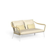 Modernes Sofa / Garten / Stoff / Aluminium