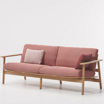 Modernes Sofa / für Garten / grau / rosa