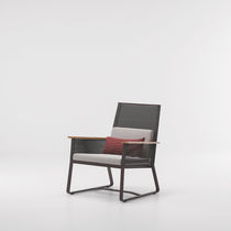 Moderner Sessel / Kordel / Teakholz / Aluminium
