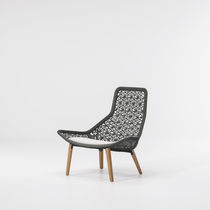 Moderner Sessel / aus Teakholz / Aluminium...