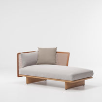 Moderne Récamiere / Stoff / Teakholz / Aluminium