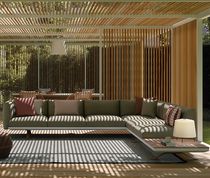 Modulsofa / modern / für Garten / grau