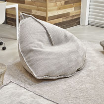 Moderner Sitzsack / Wolle / grau / graubraun