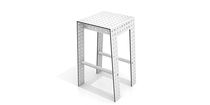 Moderner Hocker / Metall