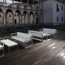Modernes Sofa / für Garten / grau / Sunbrella®