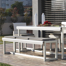 Gartenbank / modern / Aluminium