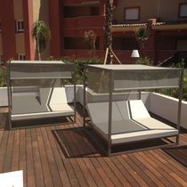 Moderne Sonnenliege / Sunbrella® / Aluminium...