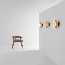 Moderne Wandleuchte / Aluminium / rund /...