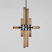 Moderner Lüster / Glas / Aluminium / LED