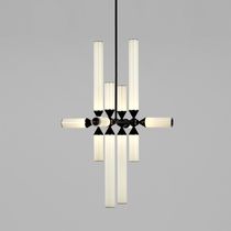 Moderner Lüster / Glas / Aluminium / LED