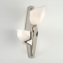 Moderne Wandleuchte / Glas / Messing / Halogen