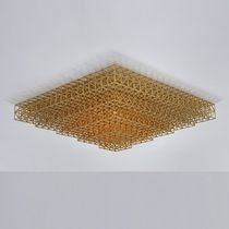 Moderne Deckenleuchte / quadratisch / Messing...
