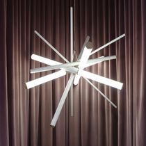Hängelampe / modern / Messing / Holz