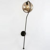 Moderne Wandleuchte / Stahl / geblasenes...