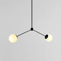 Hängelampe / Aluminium / Glas / modern