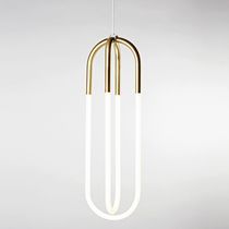 Hängelampe / Stahl / Glas / modern