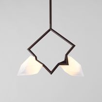 Hängelampe / Messing / Glas / modern
