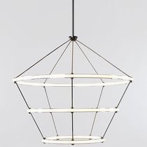 Moderner Lüster / Stahl / aus Acryl / LED